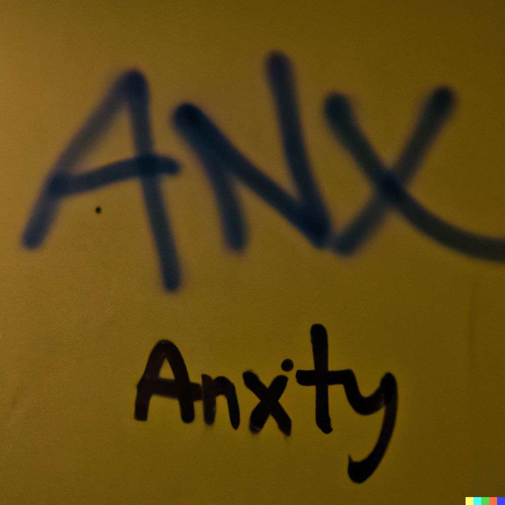 a representation of anxiety, graffiti